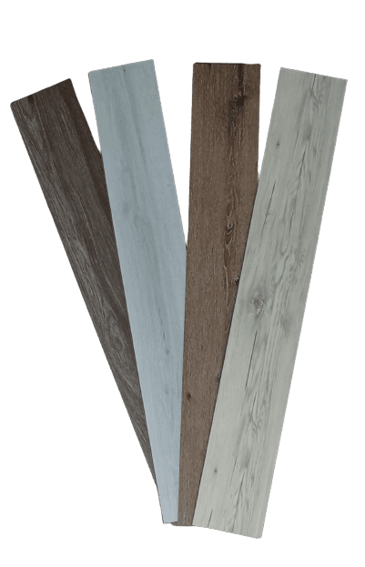 Piso Vinilico Click SPC 1200x180x5mm - Gris