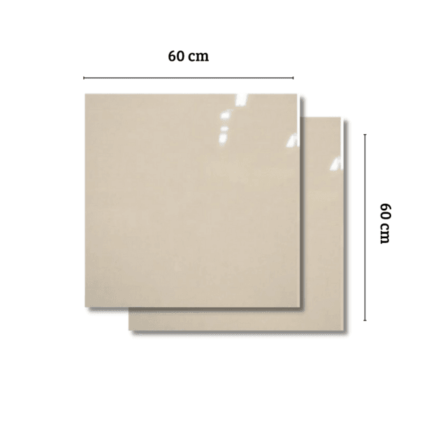 Porcelanato Beige Pulido-Rect 60x60 cm